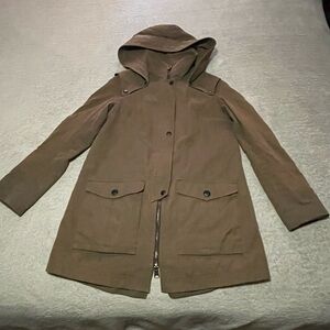 Soia & kyo brown mid length Softshell jacket size small